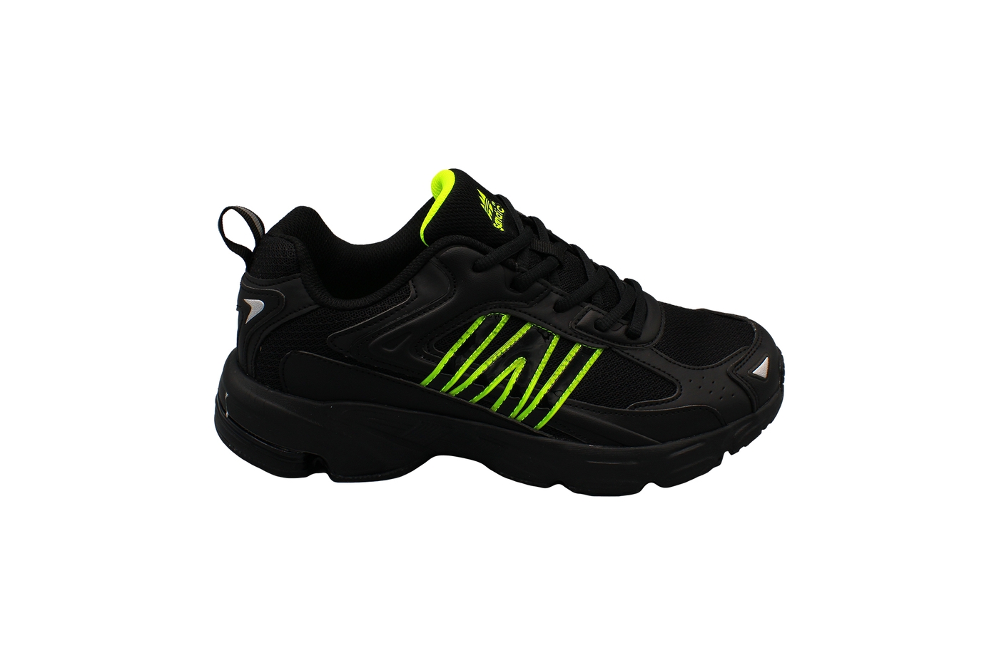 Planets 277 Sneaker für Herren in Schwarz/Grün – Ansicht 3