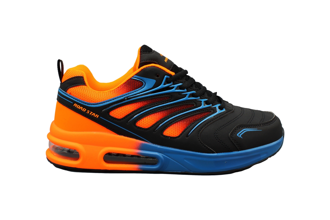 Planets 258 Sneaker für Damen & Herren in Schwarz/Orange – Ansicht 3