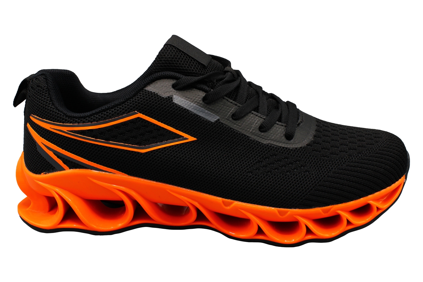 Planets 886 Sneaker für Damen & Herren in Schwarz/Orange – Ansicht 3