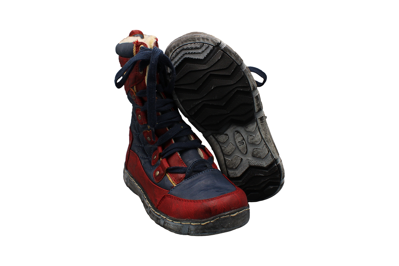 Planets 439 Winterstiefel für Damen in Blau/Rot – Ansicht 5