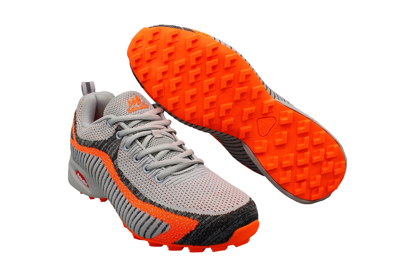 Planets 097 Sneaker für Herren in Grau/Orange – Ansicht 7