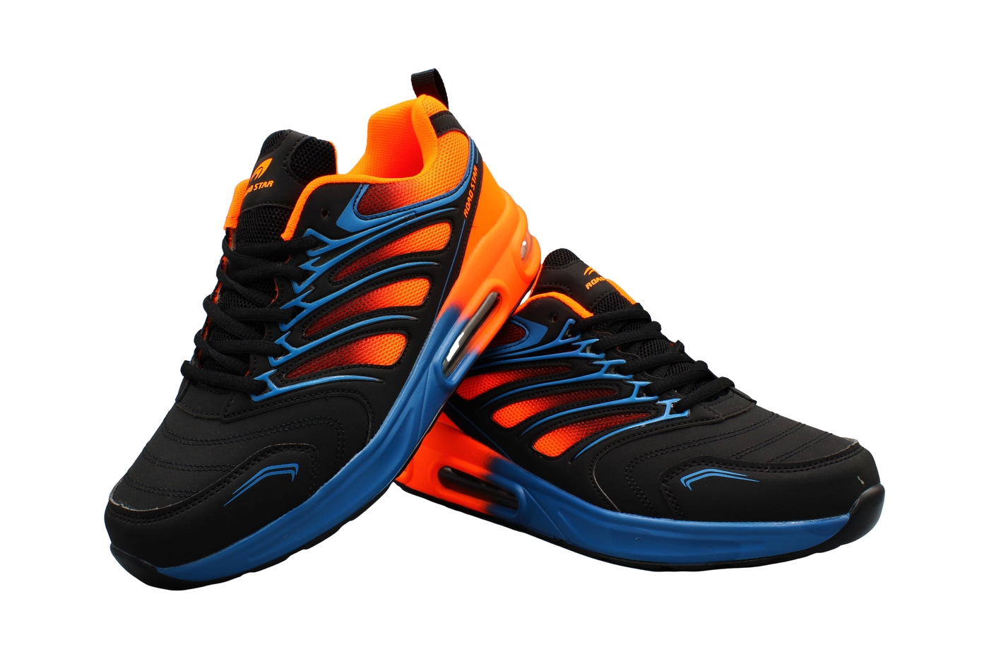 Planets 258 Sneaker für Damen & Herren in Schwarz/Orange – Ansicht 6