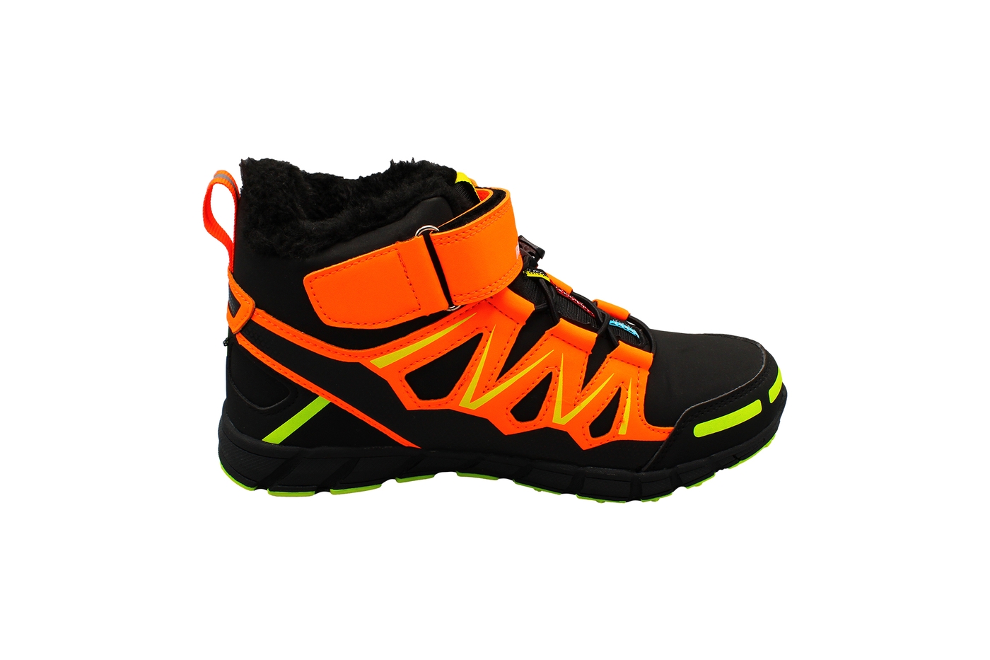 Planets 219 Winterschuh für Damen & Herren in Schwarz/Orange – Ansicht 4