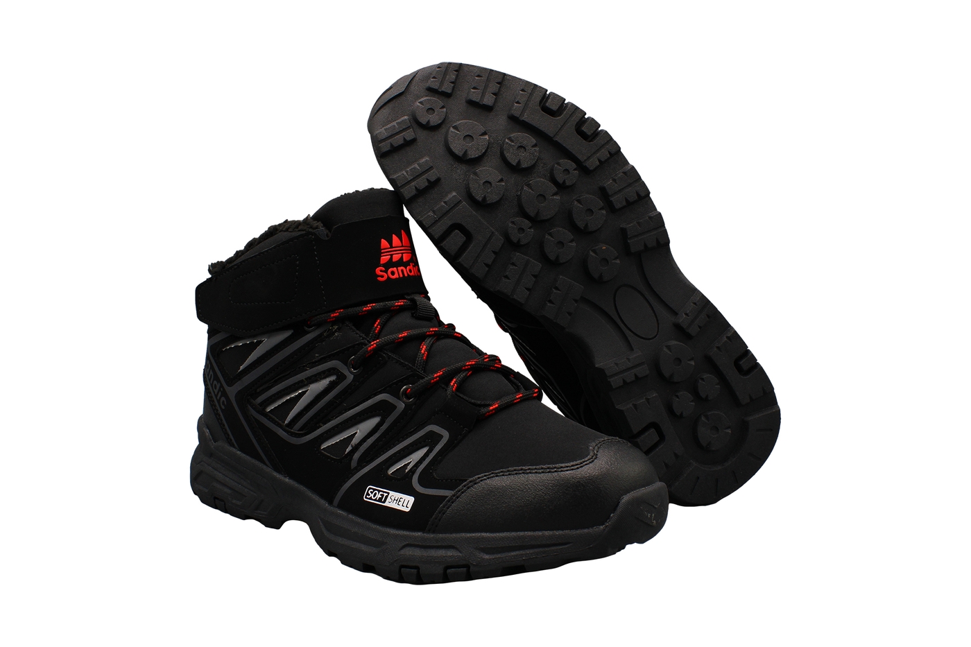 Planets 973 Winterschuh für Damen & Herren in Schwarz/Rot – Ansicht 5