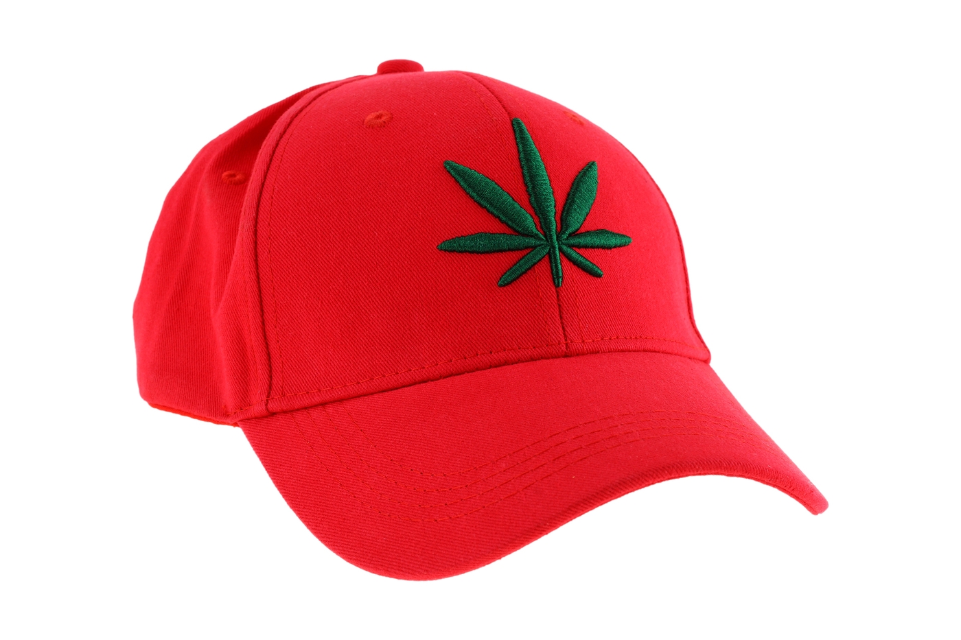 Planets Cap 004 Weed Basecap in Rot – Ansicht 1