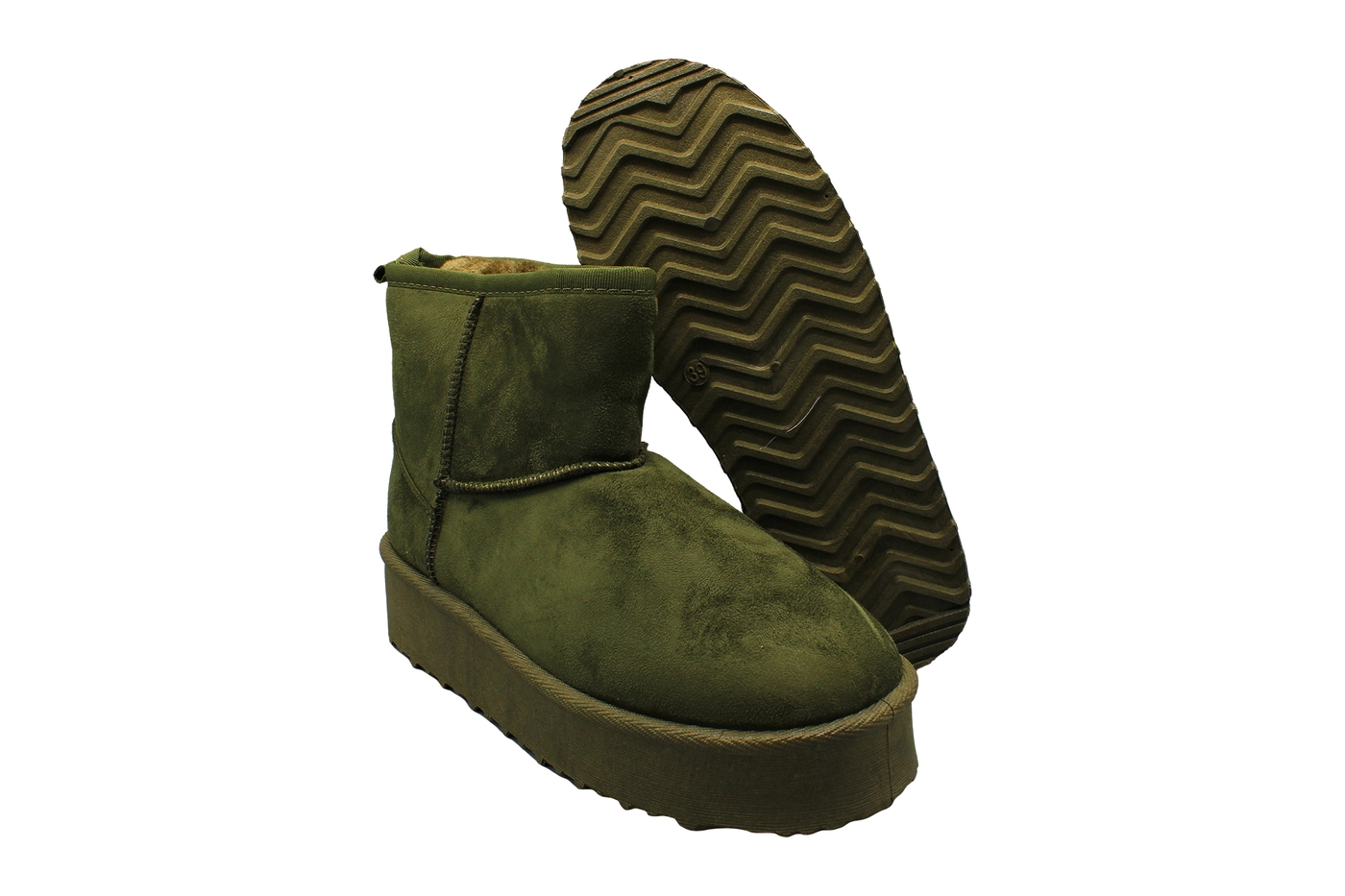 Planets 048 Winterstiefel für Damen in Grün – Ansicht 8