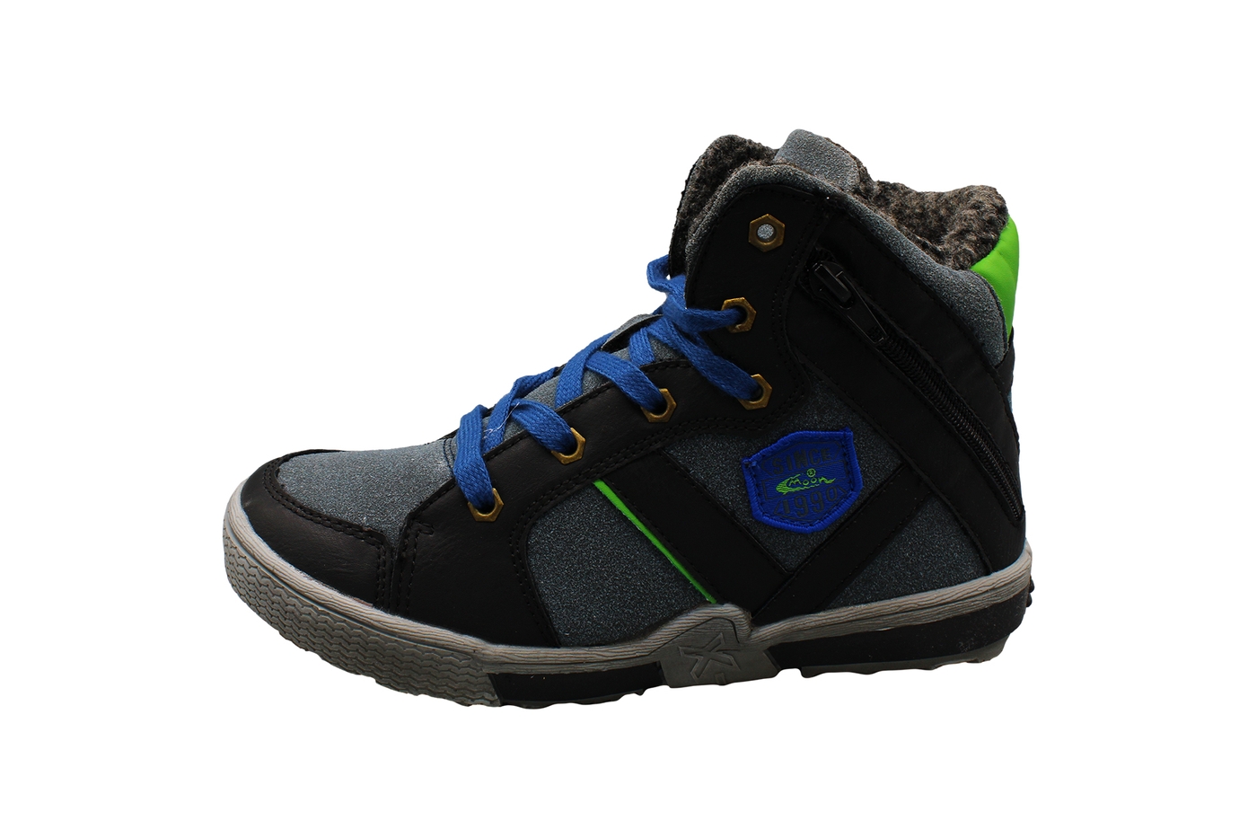 Planets 456 Winterschuh für Kinder in Schwarz/Blau – Ansicht 3