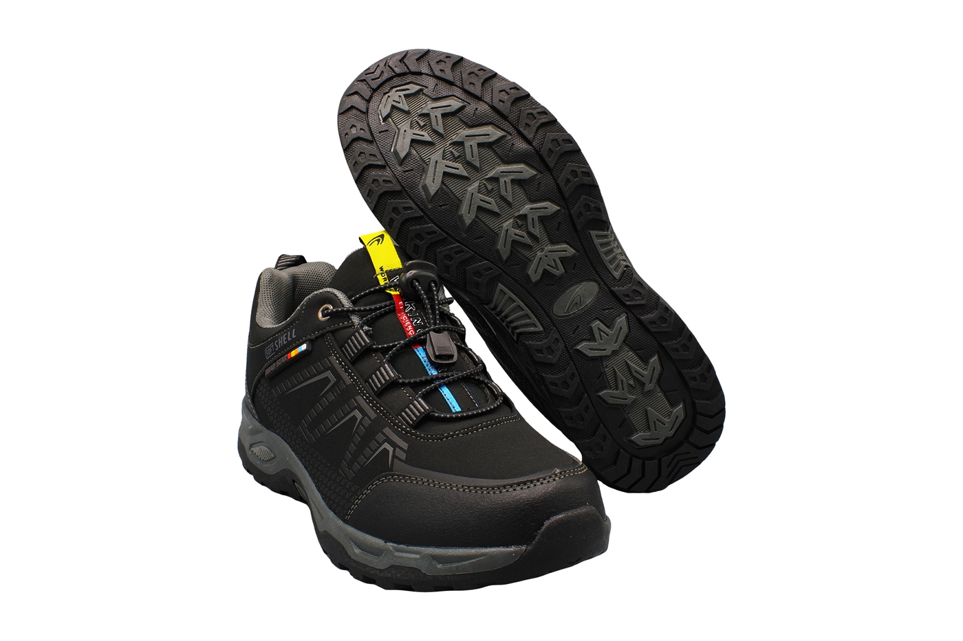 Planets 604 Trekking-Sneaker für Damen & Herren in Schwarz/Grau – Ansicht 5