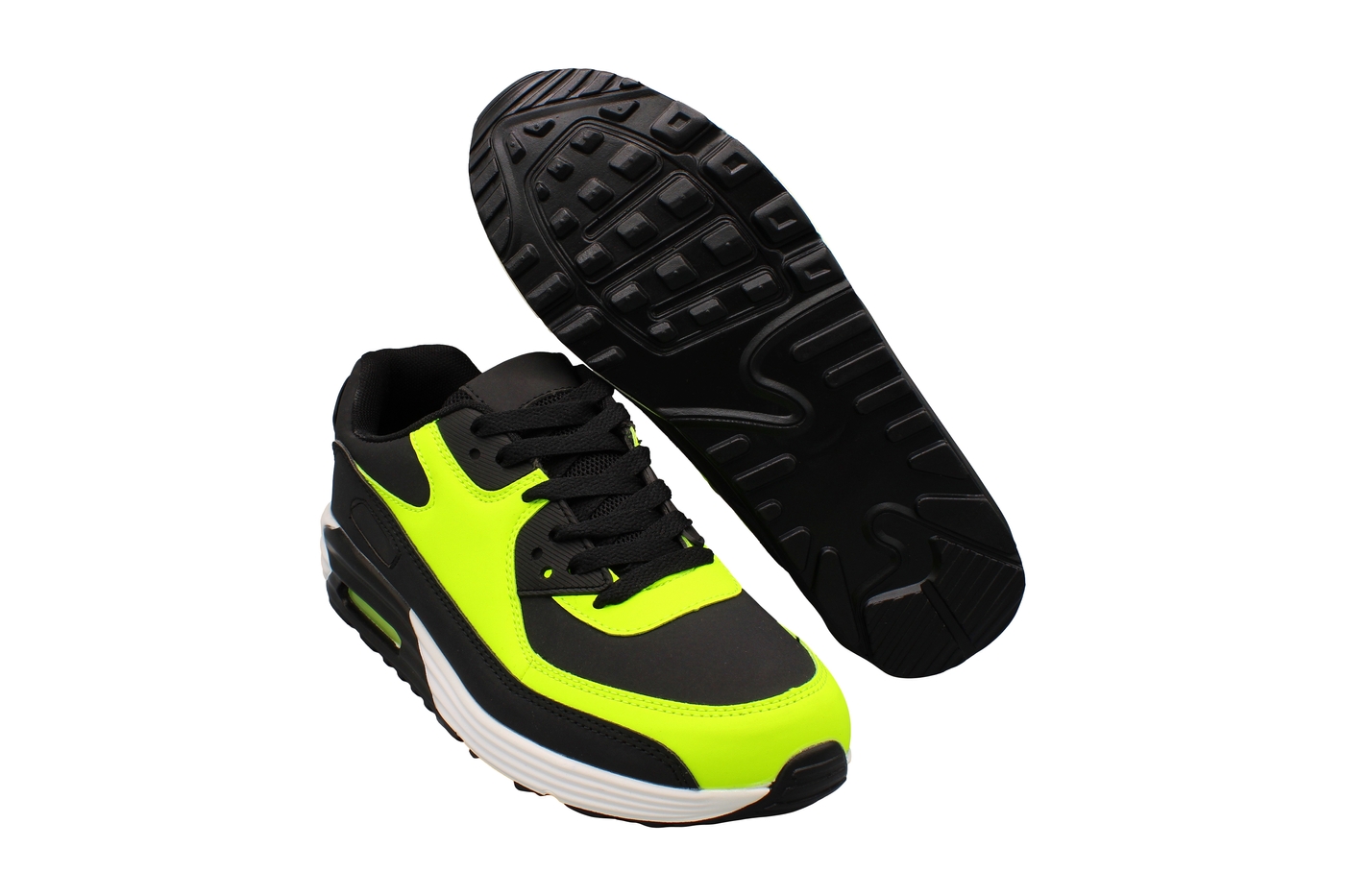 Planets 954 Sneaker für Damen & Herren in Schwarz/Grün – Ansicht 5