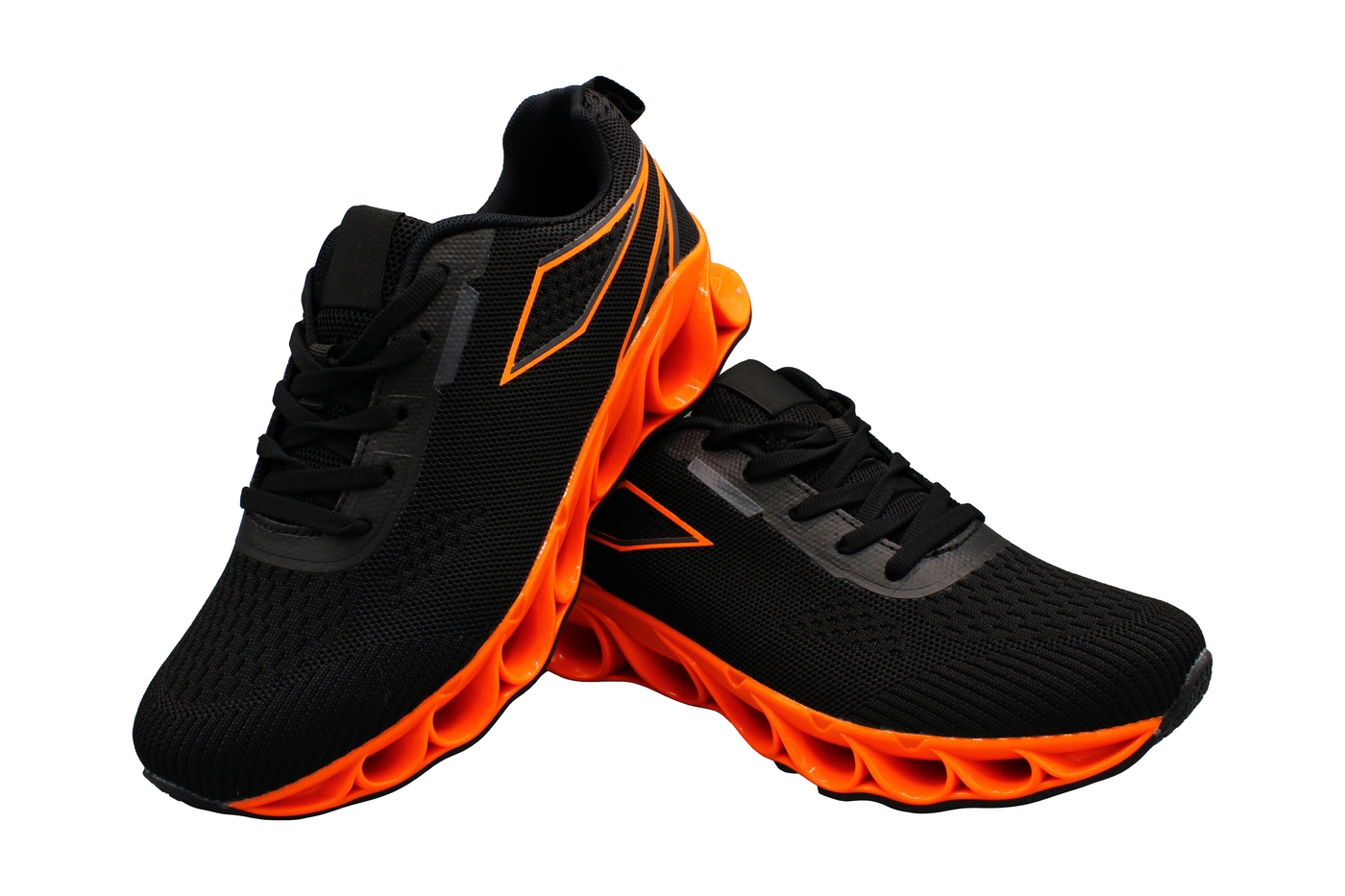 Planets 886 Sneaker für Damen & Herren in Schwarz/Orange – Ansicht 6