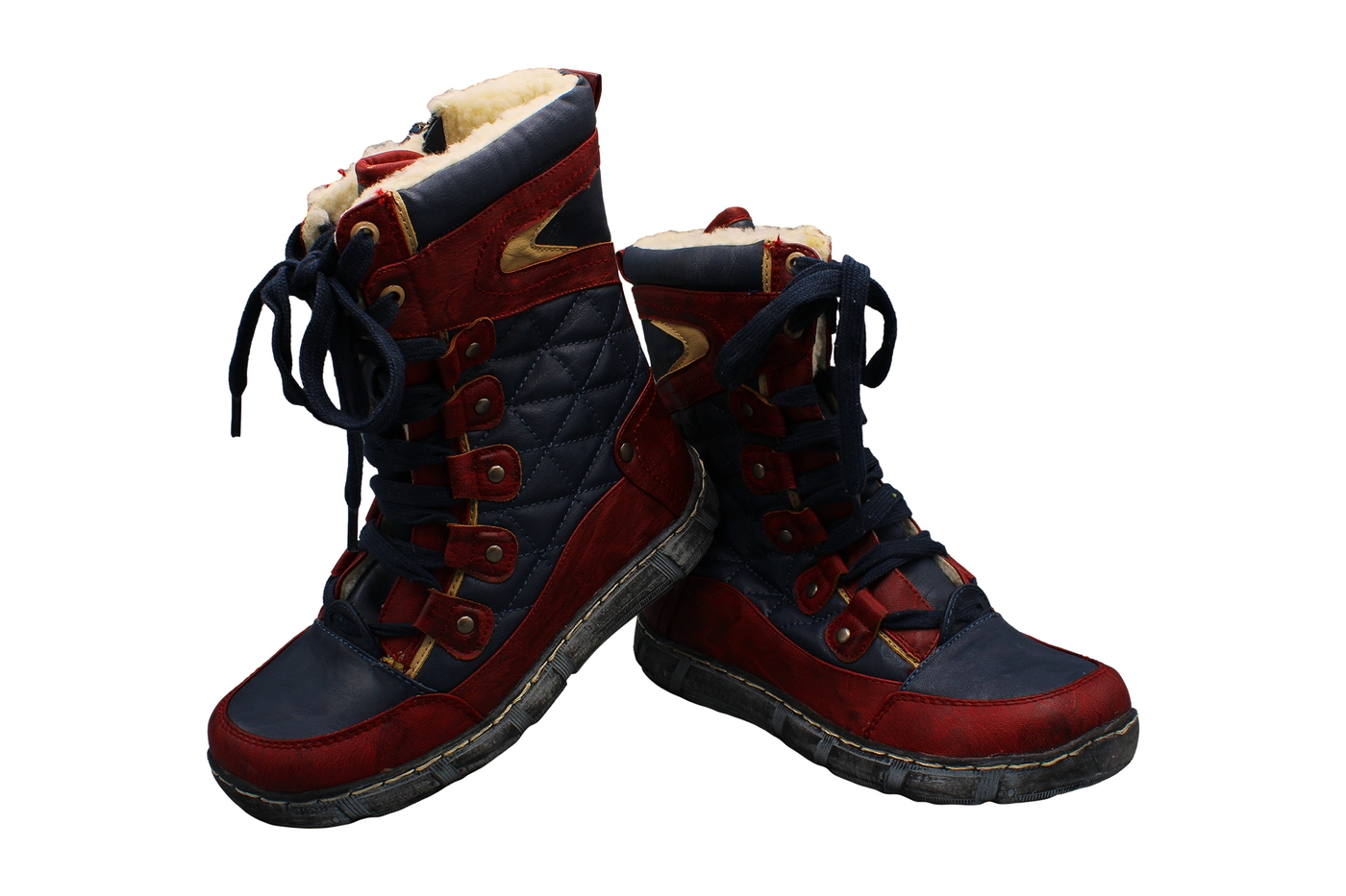 Planets 439 Winterstiefel für Damen in Blau/Rot – Ansicht 6