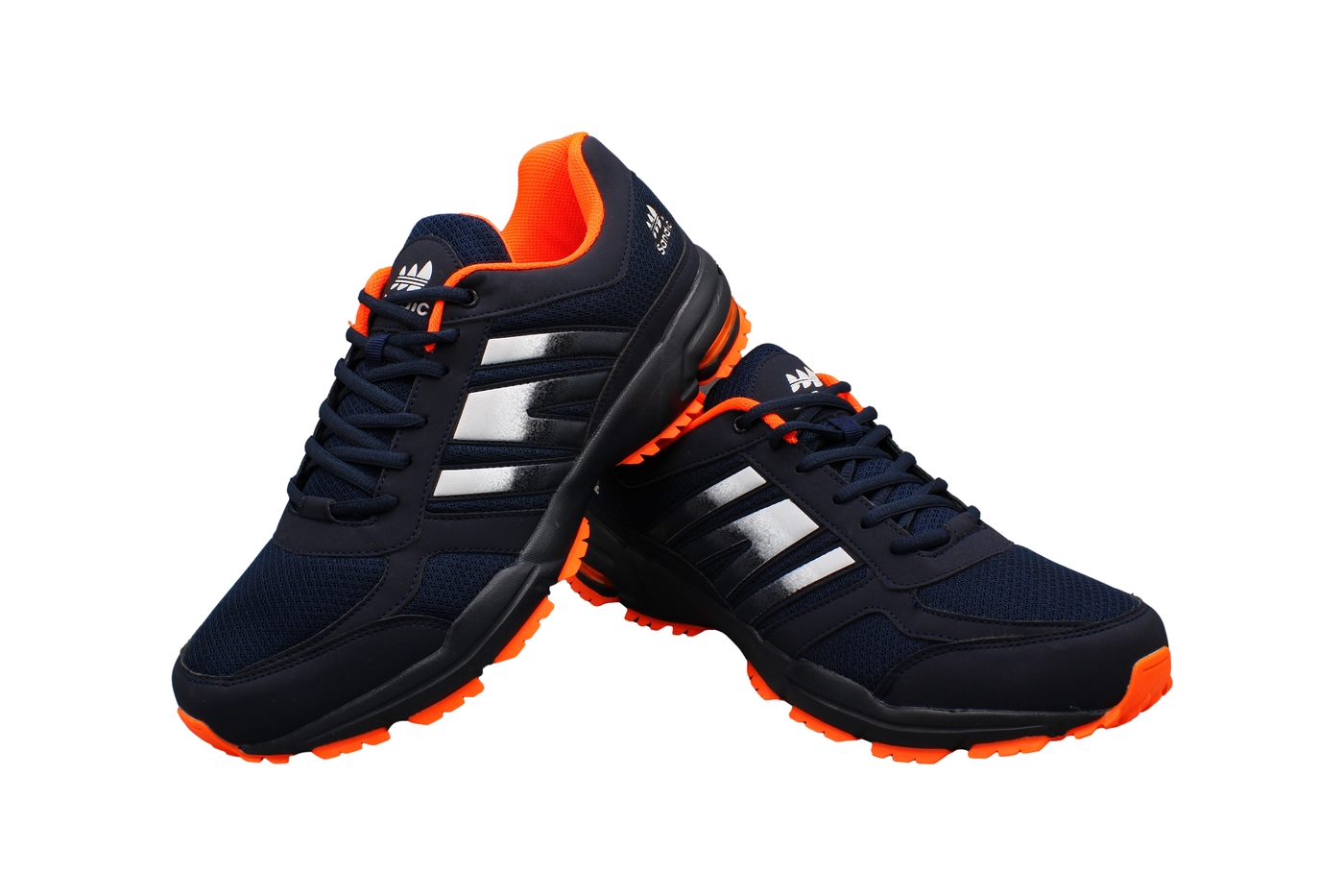 Planets 644 Sneaker für Herren in Übergröße in Blau/Orange – Ansicht 6