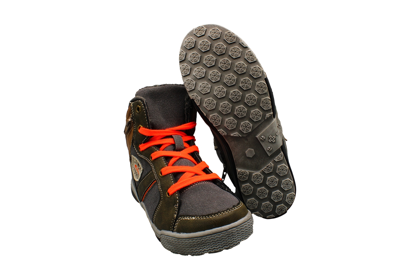 Planets 038 Winterschuh für Kinder in Grau/Orange – Ansicht 7
