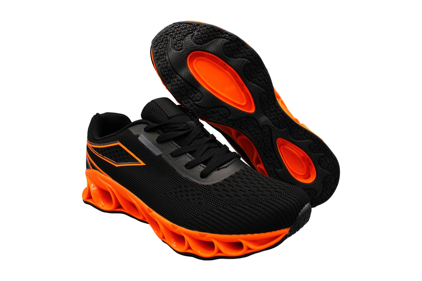 Planets 886 Sneaker für Damen & Herren in Schwarz/Orange – Ansicht 5