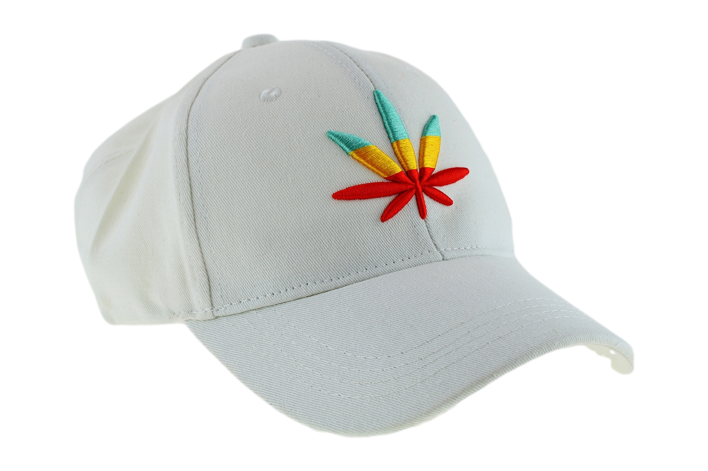 Planets Cap 014 Weed Basecap in Weiß – Ansicht 1