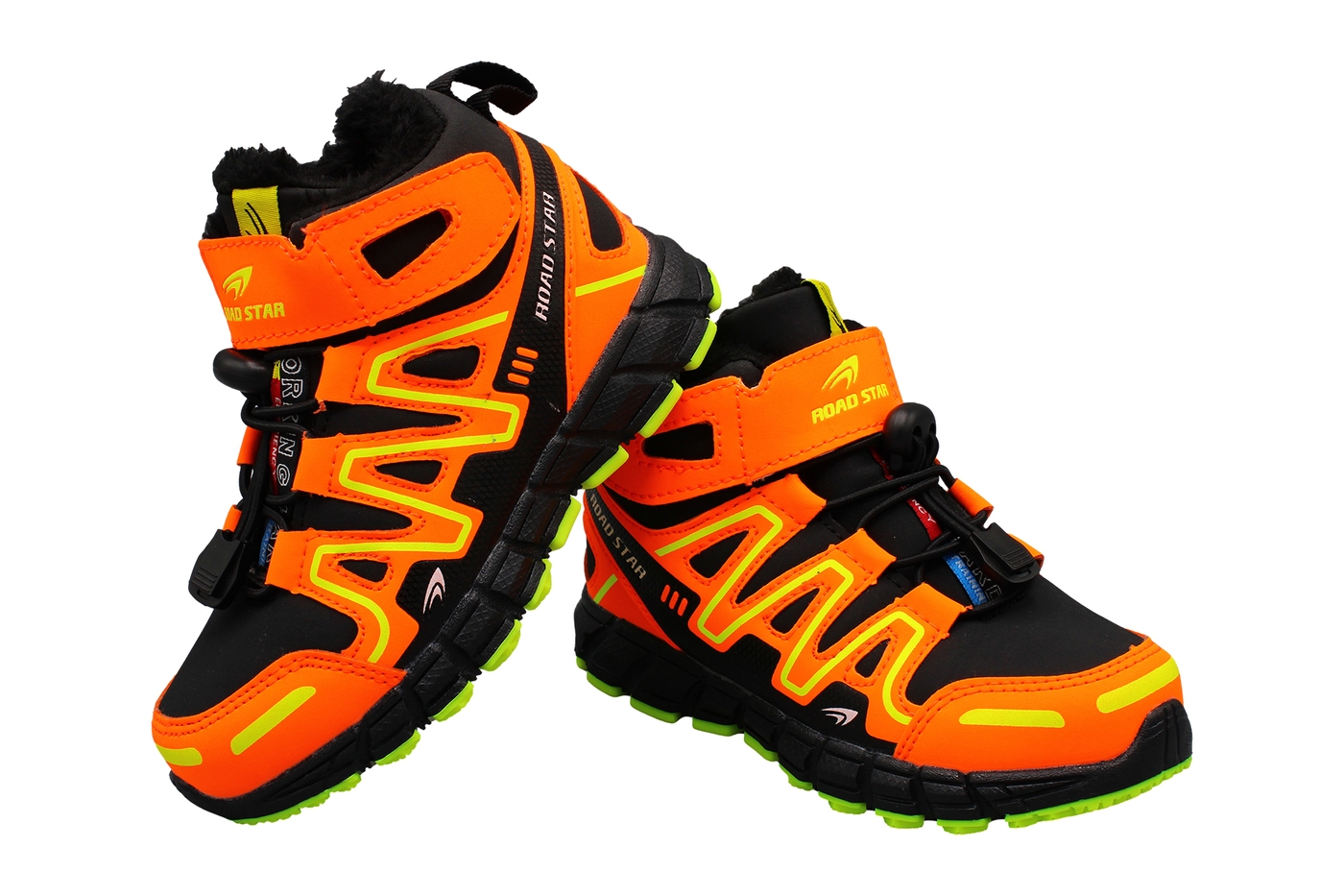Planets 807 Winterschuh für Kinder in Schwarz/Orange – Ansicht 6