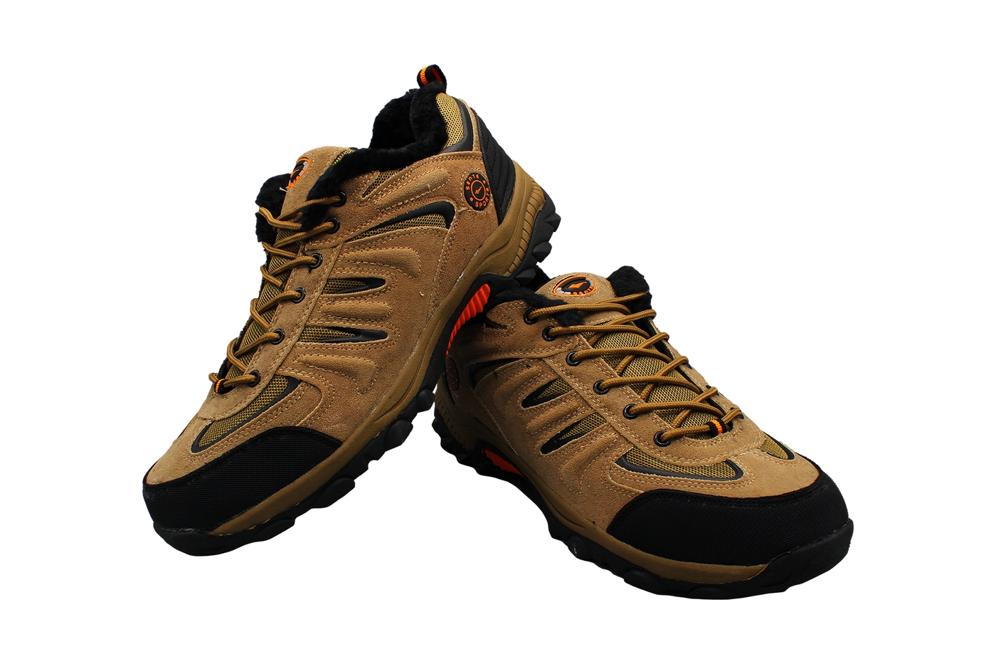 Planets 357 Winterschuh für Herren in Übergröße in Braun/Orange – Ansicht 6