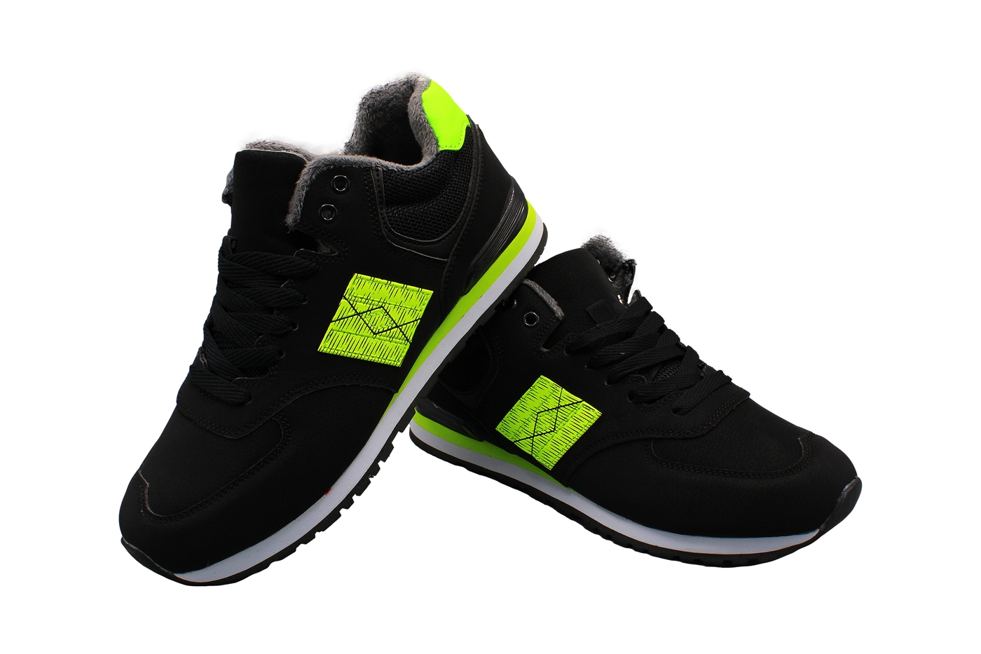 Planets 531 Wintersneaker für Herren in Schwarz/Grün – Ansicht 6