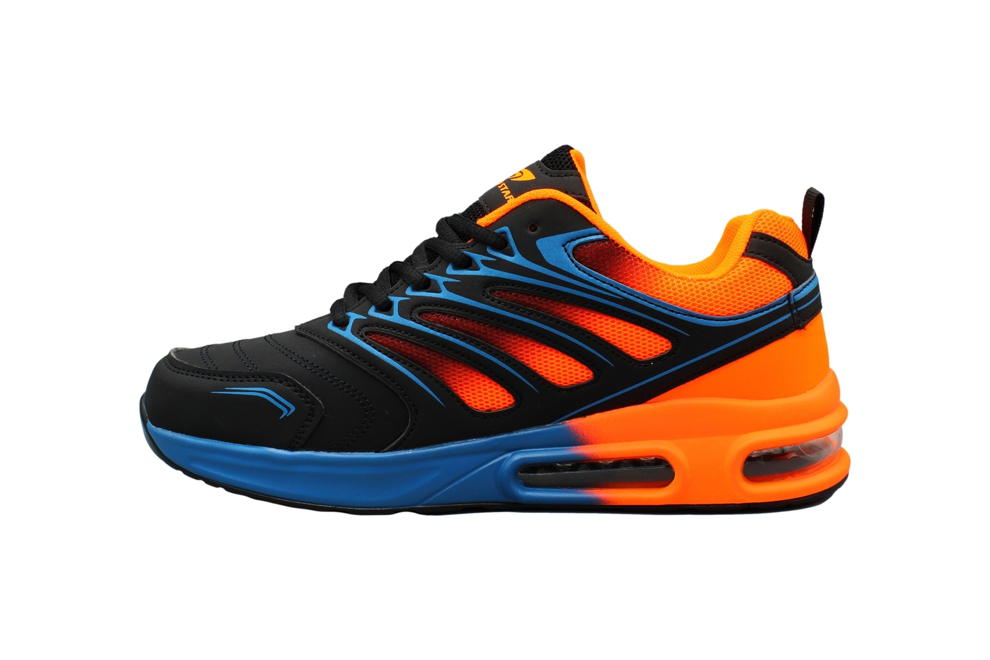 Planets 258 Sneaker für Damen & Herren in Schwarz/Orange – Ansicht 4