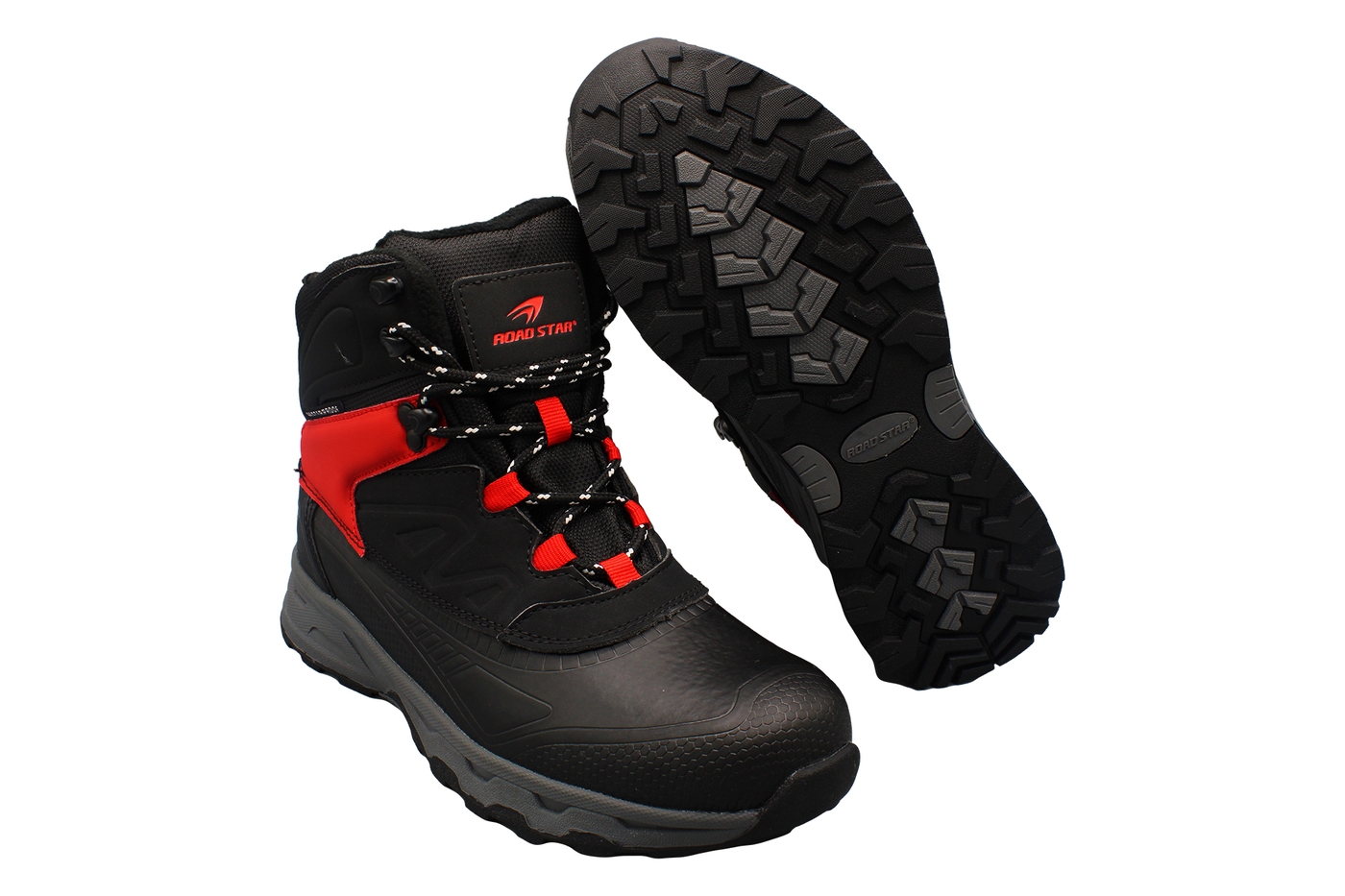 Planets 023 Winterschuh für Damen & Herren in Schwarz/Rot – Ansicht 7