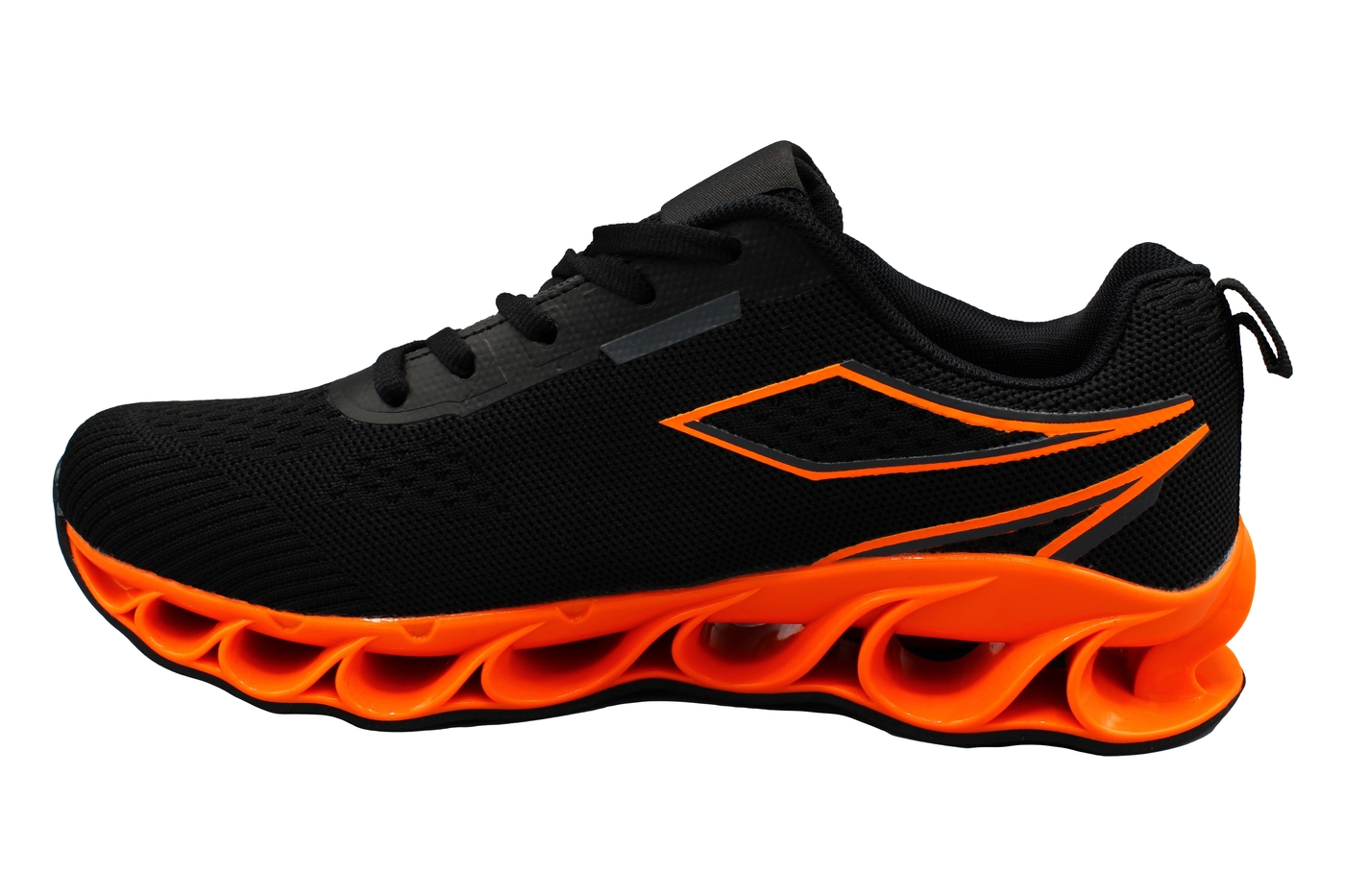 Planets 886 Sneaker für Damen & Herren in Schwarz/Orange – Ansicht 4